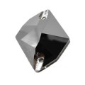 YHB Sew-on Cosmic Jet Metallic Silver 17x13 mm